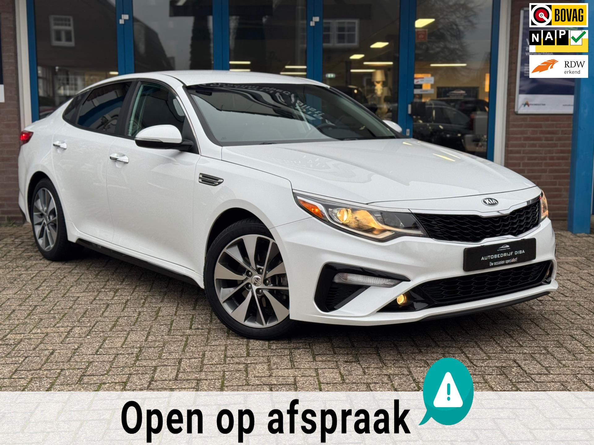 Kia Optima S 2.4 AUT 2019 LEDER CLIMA LM APK NAP Export 42488612-0.jpg | Autobedrijf Diba