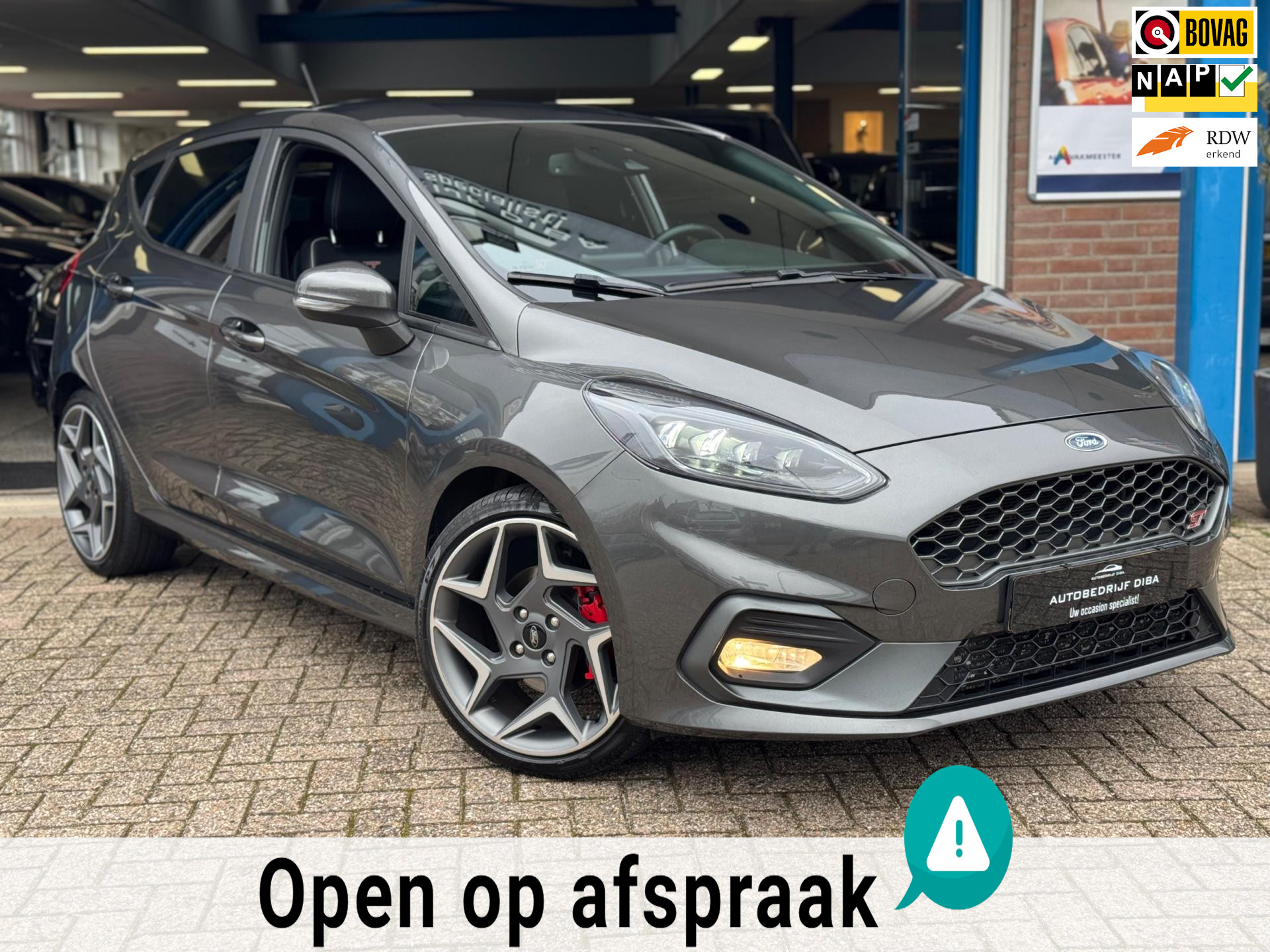 Ford Fiesta 1.5 EcoBoost ST-3 2019 Grijs NAVI NAP 200 PK! 43076804-0.jpg | Autobedrijf Diba