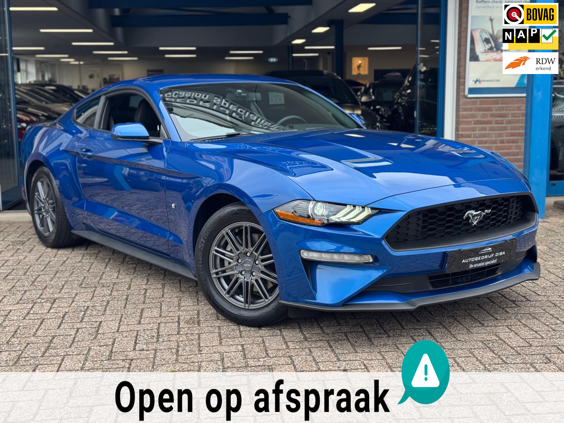 Ford Mustang Fastback 2.3 EcoBoost 2018 AUT NAVI CAMERA NAP! 45960040-0.jpg | Autobedrijf Diba