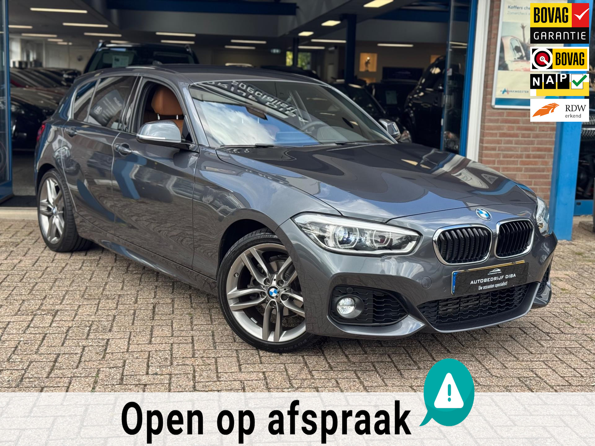 BMW 1 Serie 118i M-Pakket Executive 2018 AUT NAVI LEDER NAP! 46713117-0.jpg | Autobedrijf Diba