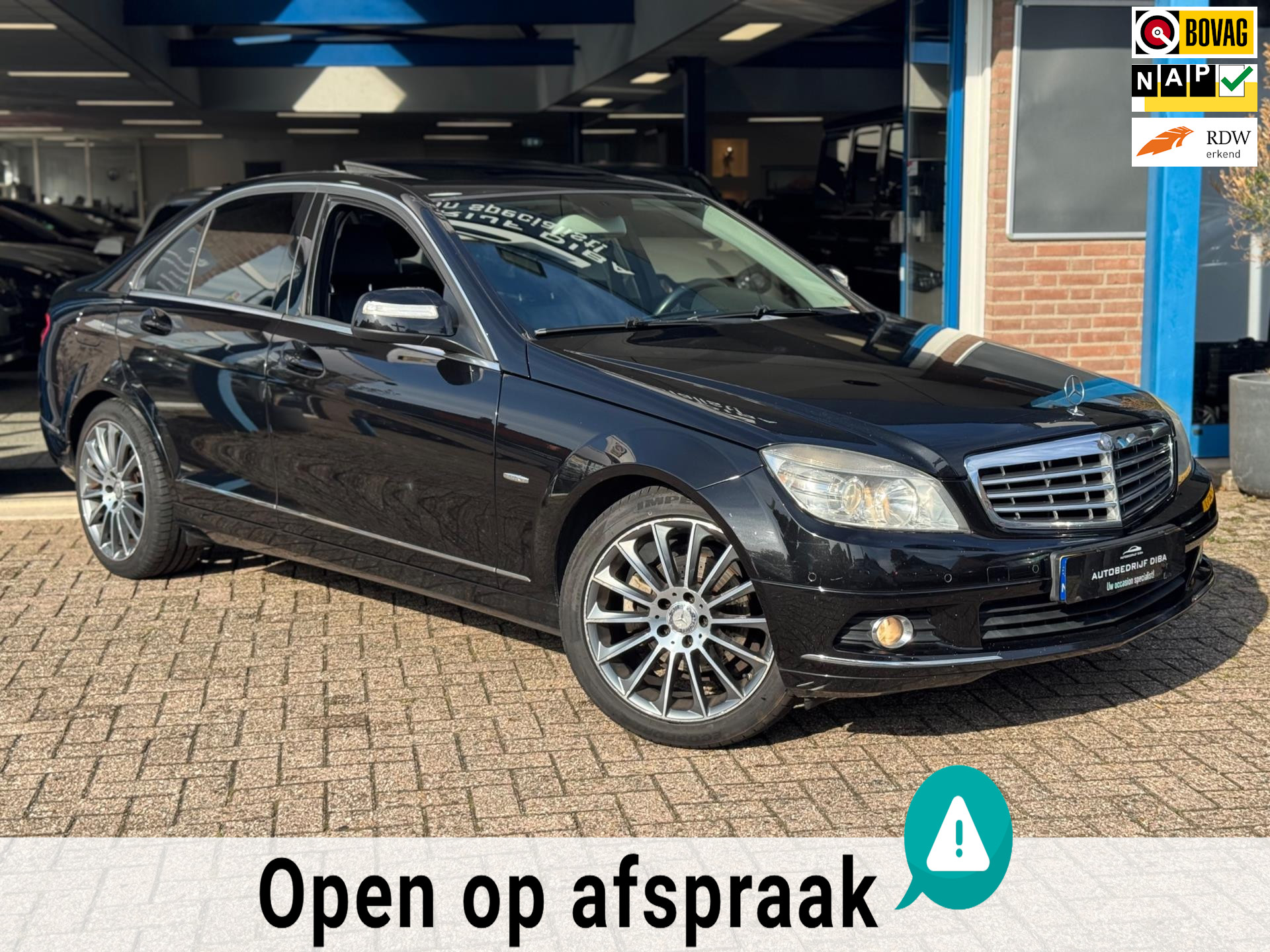 Mercedes-Benz C-Klasse 200 K Elegance Zwart 2008 Youngtimer 48204882-0.jpg | Autobedrijf Diba
