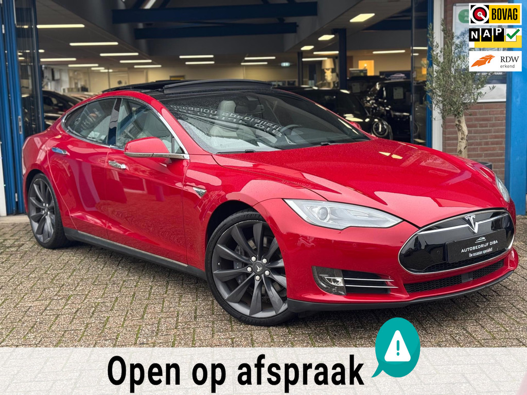 Tesla Model S 85 Base 2014 Rood PANO NAVI Free Supercharge! 50864008-0.jpg | Autobedrijf Diba